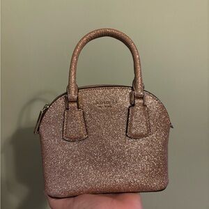 Kate Spade Sparkling Rose Gold Mini Bag